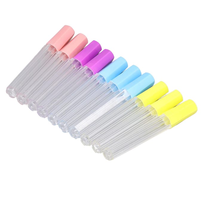 10 stuks Naaldcontainer Clear Duurzaam Plastic Brede Toepassing Naald Bewaarbuizen Foe white