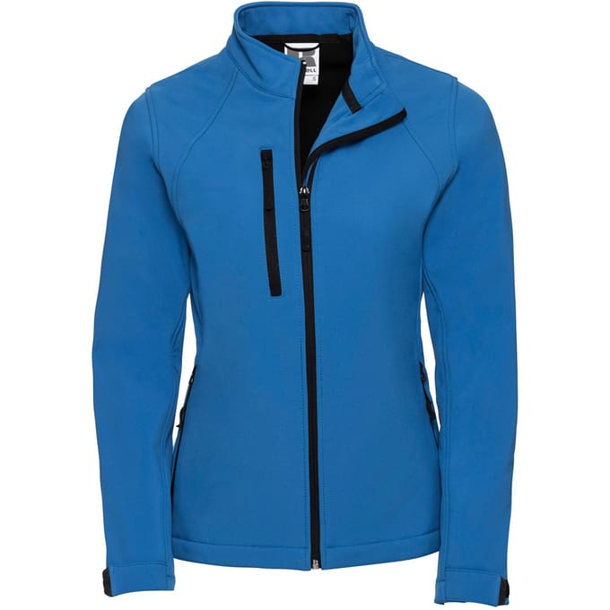 Russell Dames/dames Soft Shell-jas (Azuurblauw)