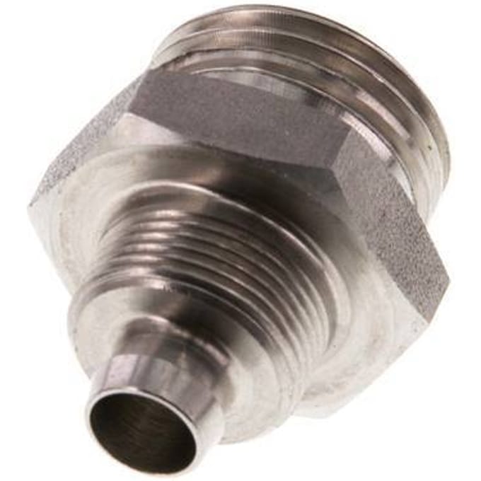 10x8 & G1/2'' RVS 1.4571 Rechte Opsteekkoppeling Buitendraad
