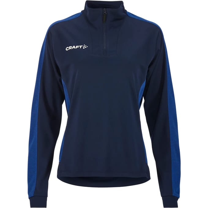 Craft dames-shirt met halve rits en lange mouwen Evolve 2.0 Contrast Half Zip W C17384