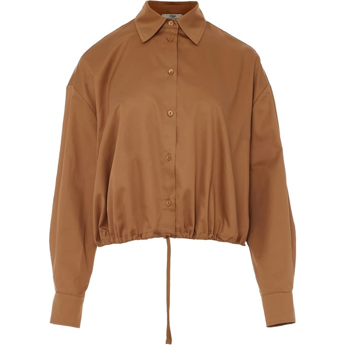 Devotion Twins Parallel Shirt Poplin Camel Taglia: M | Maglie a manica lunga Outlet | Donna | Marrone