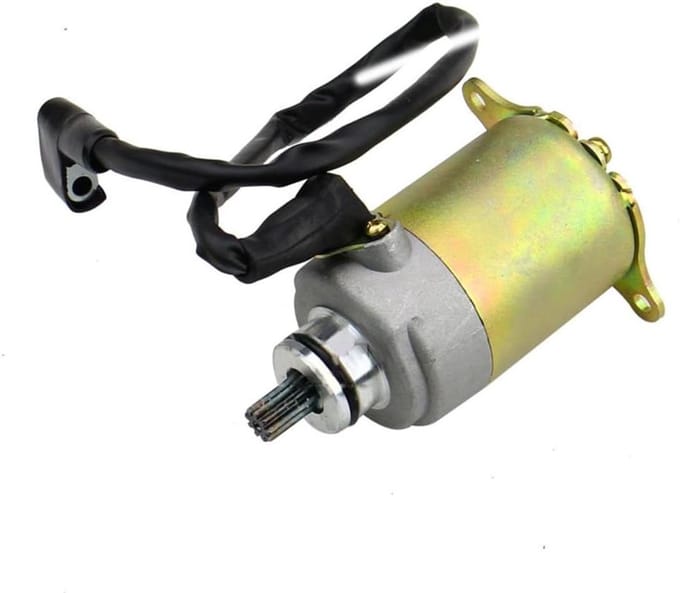 Elektrische Starter Motor - Scooter Starter - Motor Starten - Speciaal Ontwikkeld - 50cc 80cc - Zilver