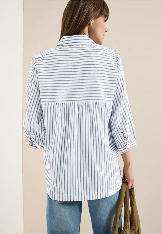 Blouse in seersucker kwaliteit