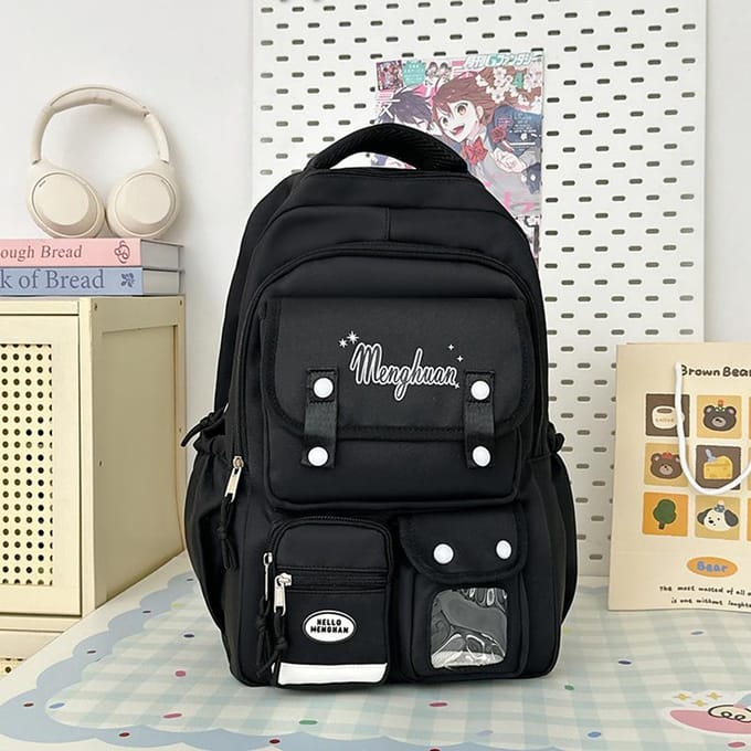 Schooltas Dames Japans Ins College Stijl Mode Joker Hoge capaciteit Middelbare School Studenten Computer Reisrugzak. . gray