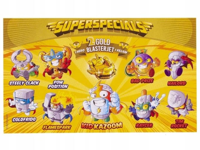 Superthings Golden Tin Superspecials Series 4 Figuur Geel Kinderen