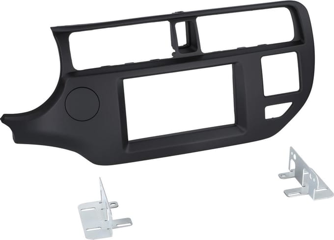 2-DIN Paneel geschikt voor Kia Rio (UB) 2011-2015 Kleur: Zwart