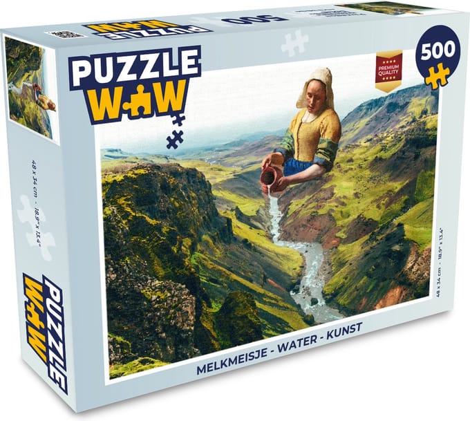 Puzzel Melkmeisje - Water - Kunst - Legpuzzel - Puzzel 500 stukjes