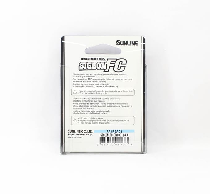 Sunline Fluorocarbon Leader Siglon FC 100% 30m 14lb Diameter 0.31mm (8203) schoon