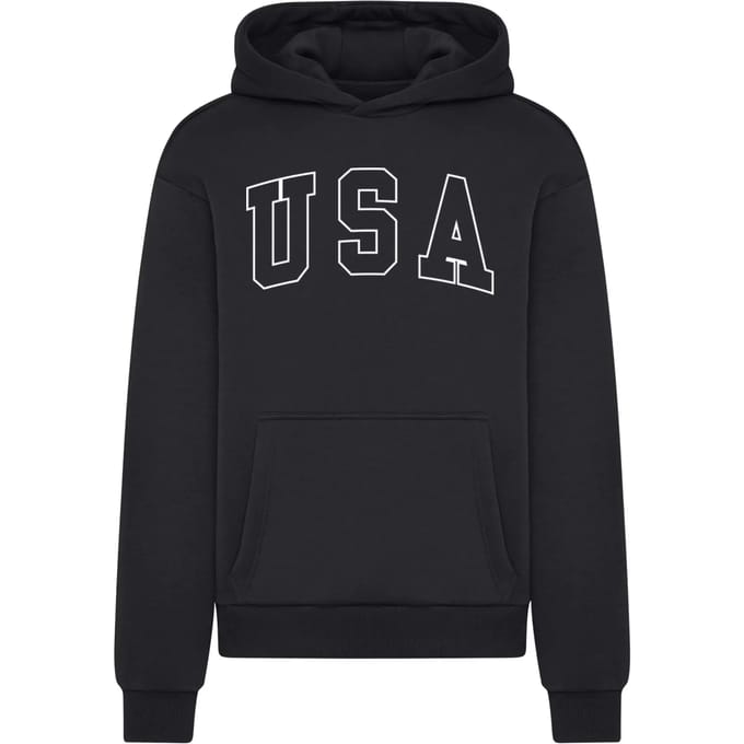 Mister Tee USA Fluffy Hoody MT3623 Black-S