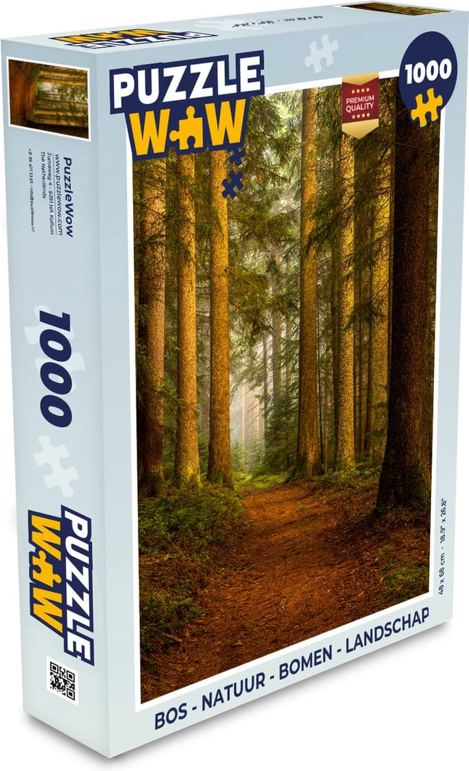 Puzzel Bos - Natuur - Bomen - Landschap - Bladeren - Legpuzzel - Puzzel 1000 stukjes volwassenen