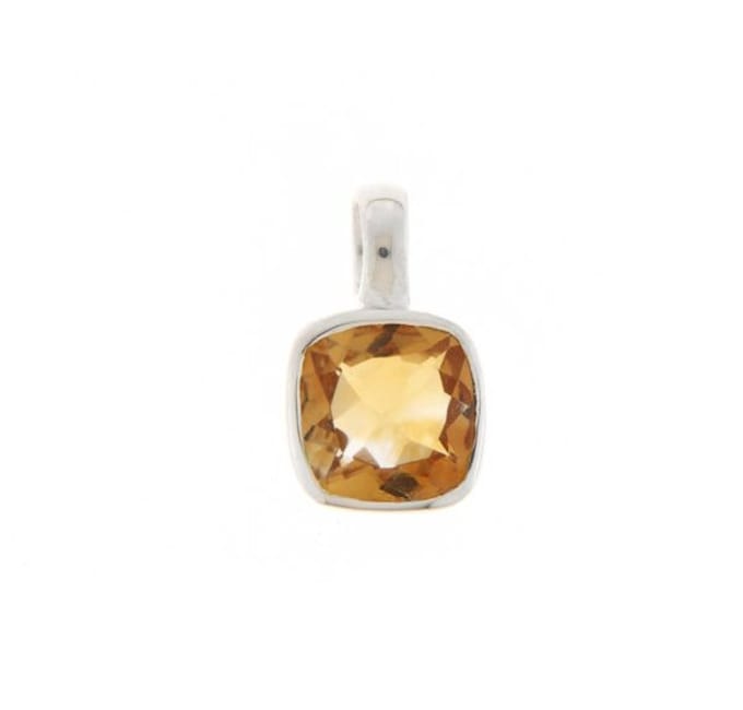 SilverGems Zilveren hanger met Citrien edelsteen