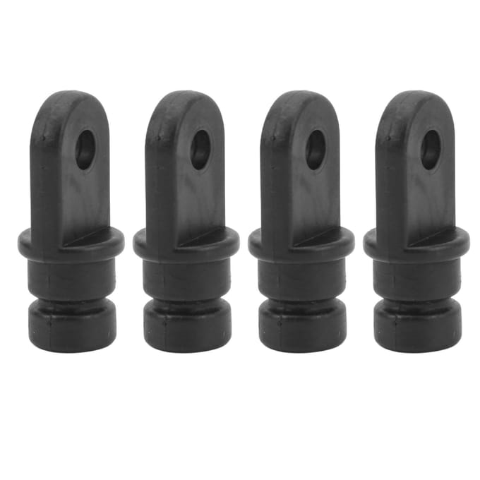 4 Stuks Biminitop Fitting Nylon Ooguiteinde Top Biminitop Hardware Afdekkap voor Marine Boot 58 gray