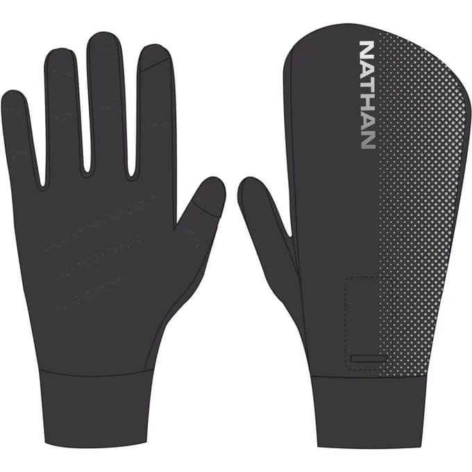 Convertibele reflecterende handschoenen Nathan HyperNight