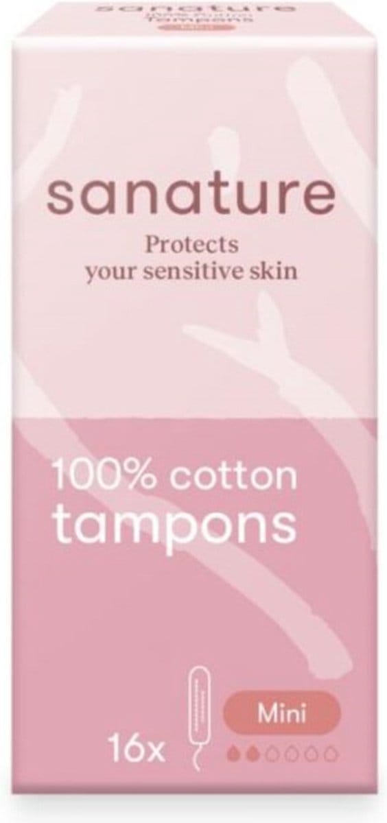Sanature - Tampons Mini - 100% katoen - 16 stuks