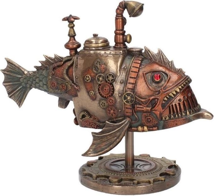 Steampunk Piranha Submarine - Small - Veronese Design