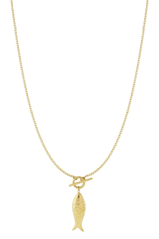 Bijoutheek Collier Lang Vis Goud