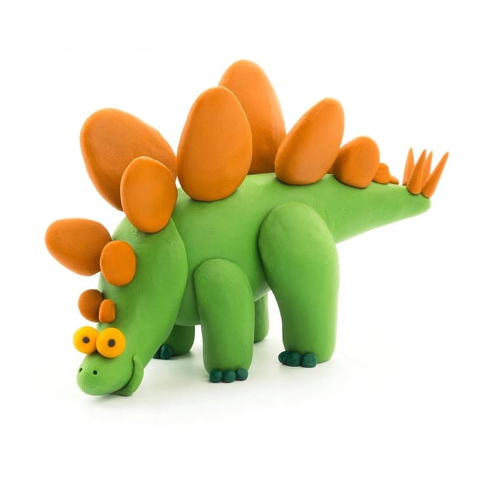 Hey Clay HCL30070 Stegosaurus Klei - 5 Kleuren