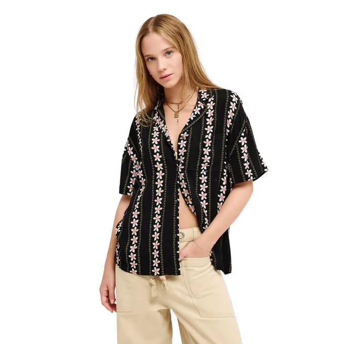 Roxy Crazy Vahini Hemd zwart