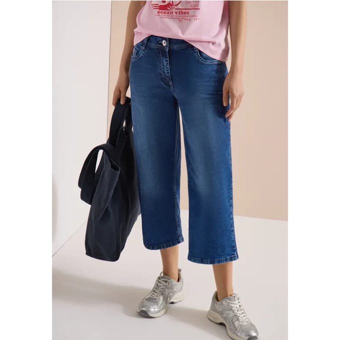 3/4 Wide Legs jeans in Loose Fit
