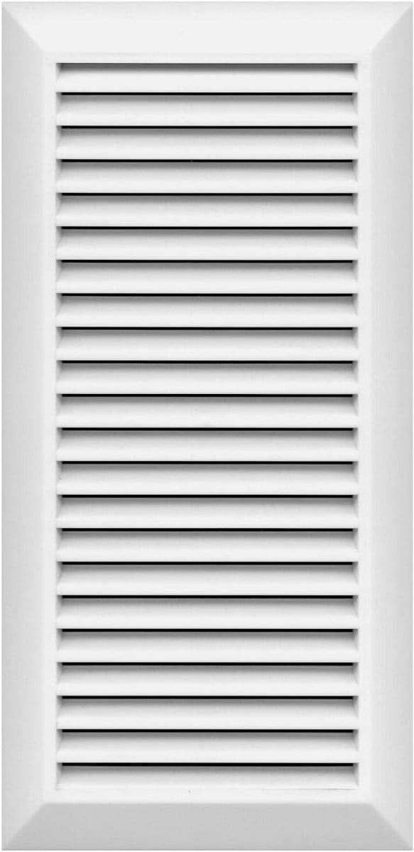 Afsluitrooster Ventilatie Wit 110 x 270 mm met Insectenbescherming