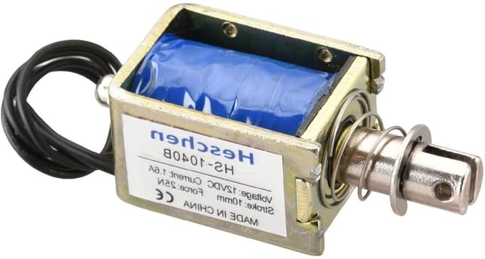 Solenoïde Elektromagneet - Elektrische Cilinder - Automatische Deur - Push Pull Type - DC 12V 1.6A - Metaal