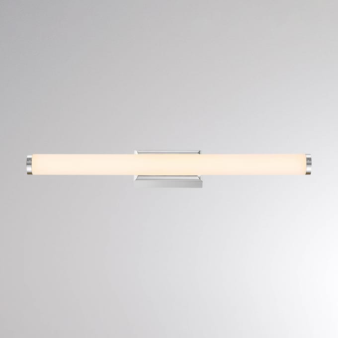 Molto Luce LED wandlamp VINA S, chroomkleurig, breedte 40 cm, IP44, CCT