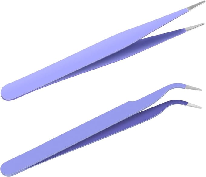 Dailygoods - Precisie Pincet Set voor Wimpers - 2 Stuks