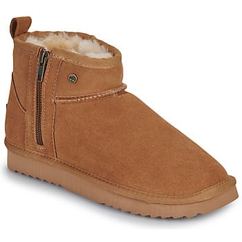 Warmbat Durack Wom Suede Boot Zip Cogn Dames Pantoffels - Cognac - 37