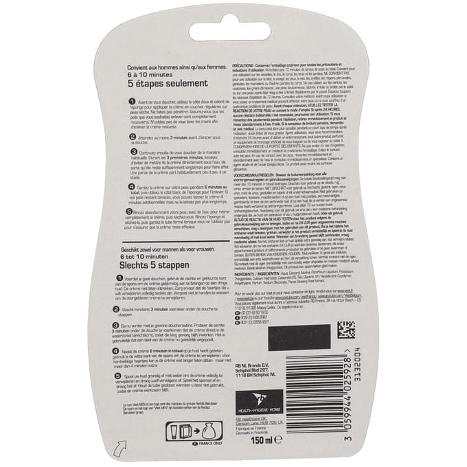 Veet - Ontharingscreme - Man - Gevoelige Huid - In Shower - 150 ml