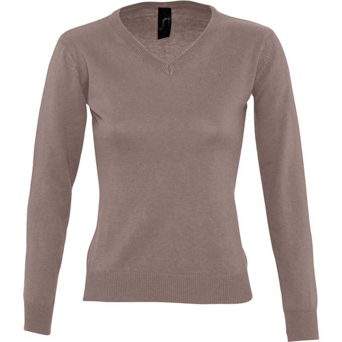 SOLS Dames/Dames Galaxy V Hals Sweatshirt (Medium Grijs)
