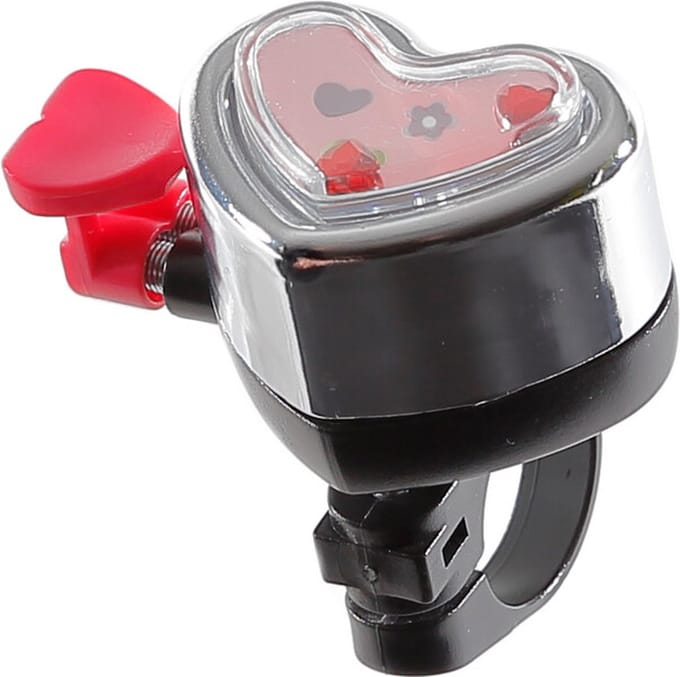 PexKids Fietsbel Hartje chroom-roze