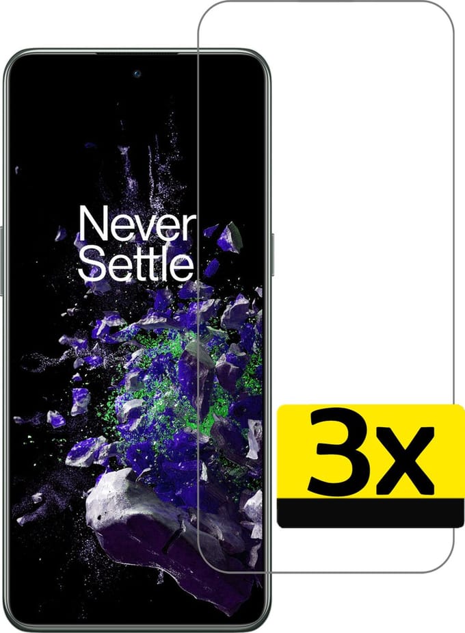 Screenprotector - Geschikt voor OnePlus 10T - 3 Stuks - Extra Sterk - Beschermglas - Gehard Glas - Tempered Glass - Screen Protector