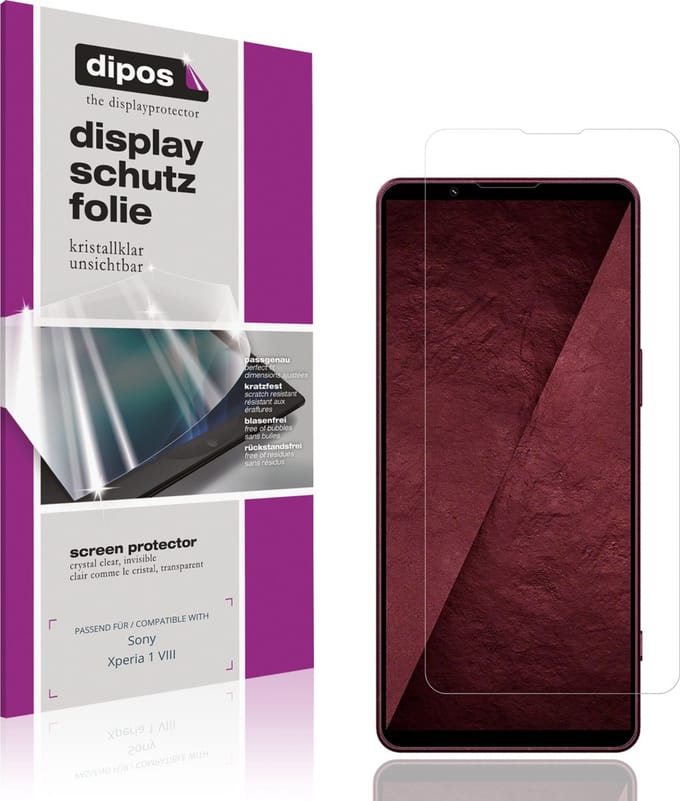dipos – 4x Beschermfolie geschikt voor Sony Xperia 1 VIII | Krasbestendige & heldere Screenprotector Ultra-Thin