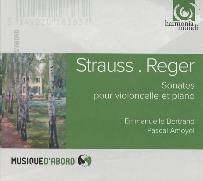 Emmanuelle Bertrand & Pascal Amoyel - Sonates Pour Violoncelle Et Piano (Strauss | Reger) (CD)