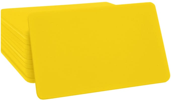 CombiCraft blanco munten rechthoek 65x43mm geel - per 100 stuks