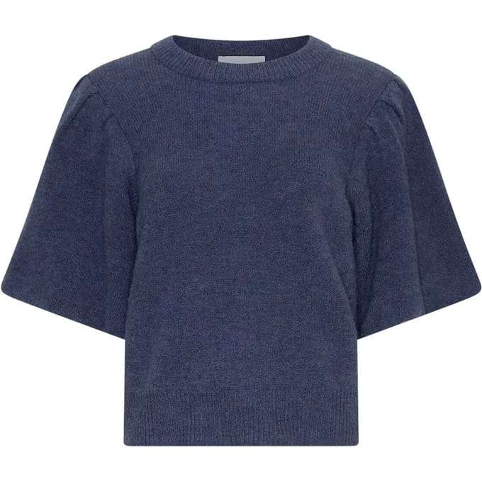 MSCH Copenhagen Mschjinie Hope 2/4 Pullover Tops & T-shirts Dames - Shirt - Blauw - Maat M/L