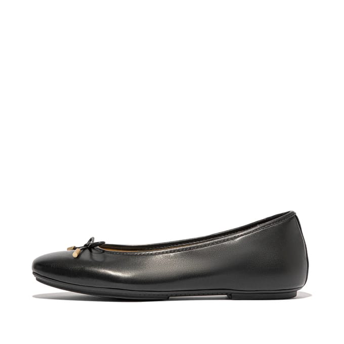 Fitflop Delicato Bow Soft Ballerina´s Zwart EU 37 Vrouw