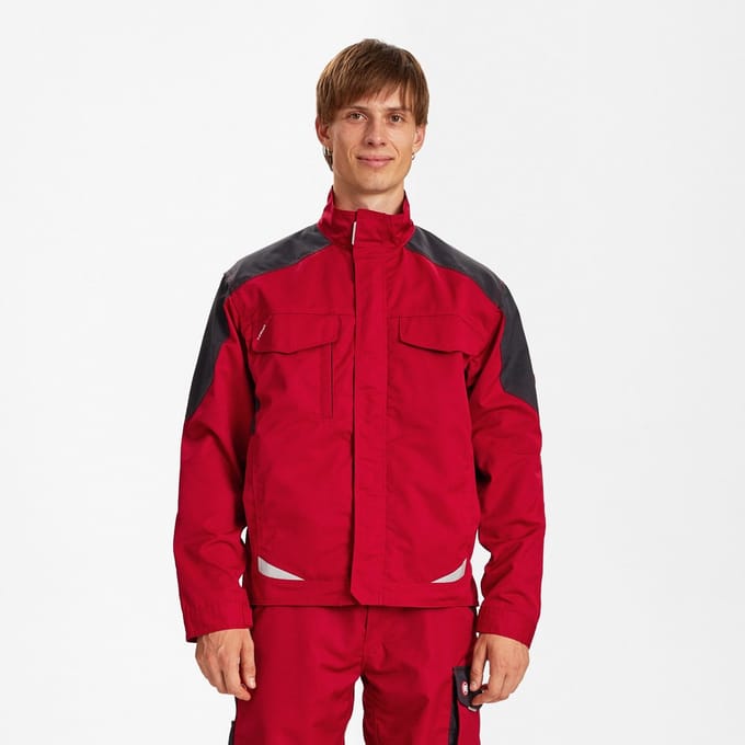 Engel Galaxy Light werkjack 1290-880 - Tomato Red / Anthracite Grey - L