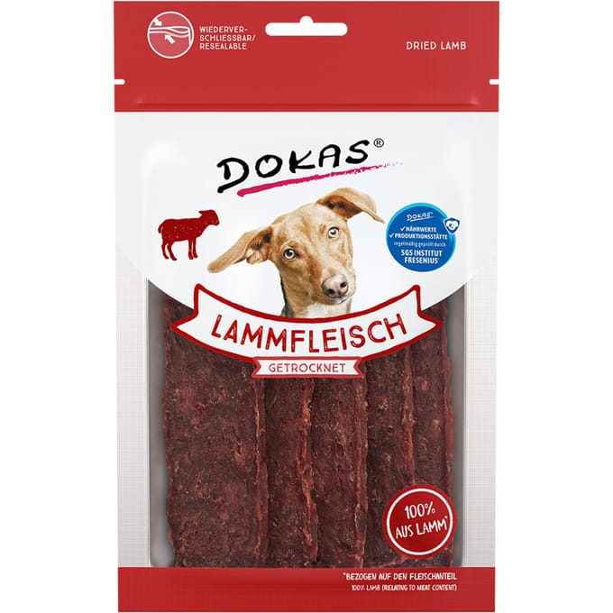 70g Dokas Lam Gedroogde Hondensnacks
