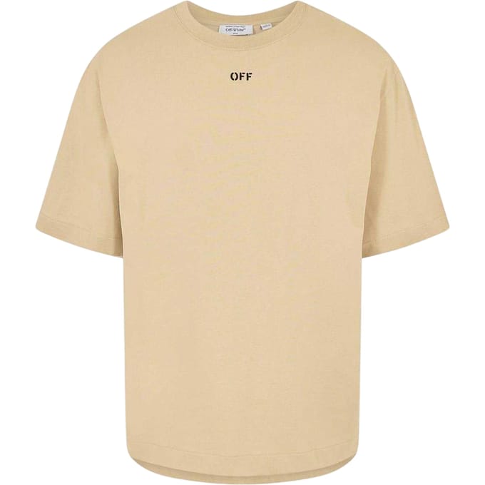 Off White Heren Skate Crew Neck T-shirt (Bruin/Zwart)