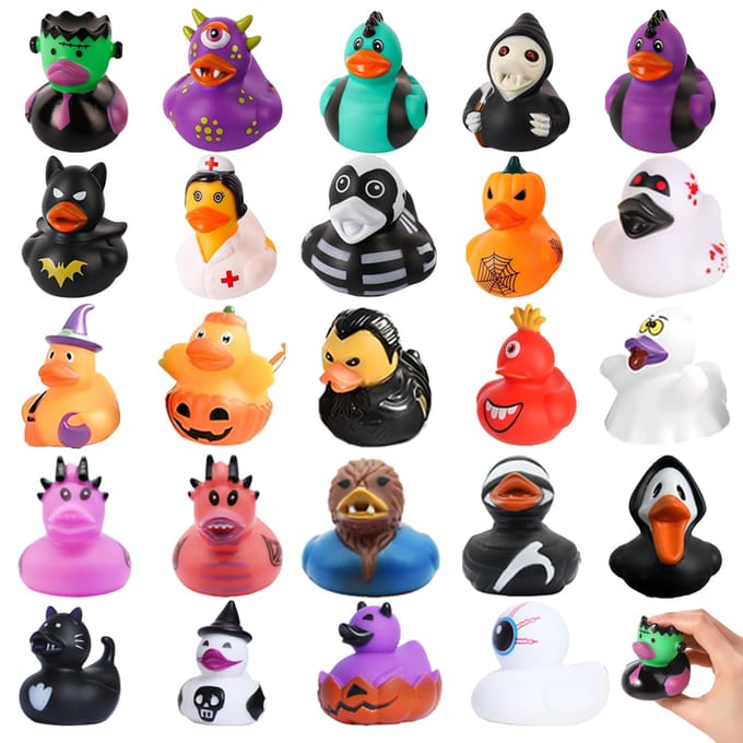 2448 Stuks Halloween Rubberen Eendjes In Grote HoeveelheidJeep Eendjes Voor Duckinghalloween Eendjes Voor Jeeps Feestartikelen SpeelgoedZwevende Eendjes orange