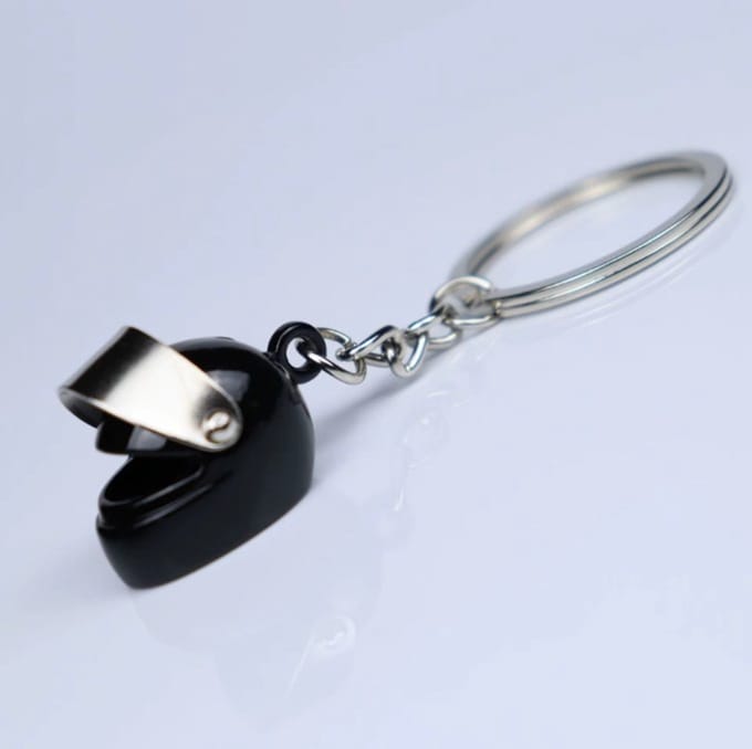 Go Go Gadget - Sleutelhanger - Helm - Motor - Scooter - 1 stuk - Zwart
