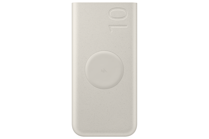 Samsung 25W Powerbank 10000mAh - Draadloze Snellader & Inductieve Battery Pack voor Laptop, Telefoon en Meer - Beige