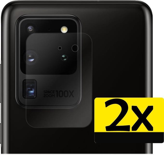 Camera Lens Protector - Geschikt voor Samsung Galaxy S20 Ultra - 2 Stuks - Camera Screenprotector - Beschermglas - Gehard Glas - Tempered Glass - Screen Protector