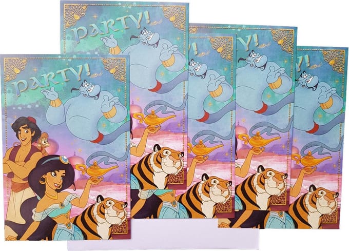 Disney Aladdin Feest Uitnodiging