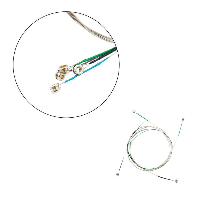 Universele vioolsnaren snaren complete set (EADG) Stalen kern nikkel-zilver omwonden white