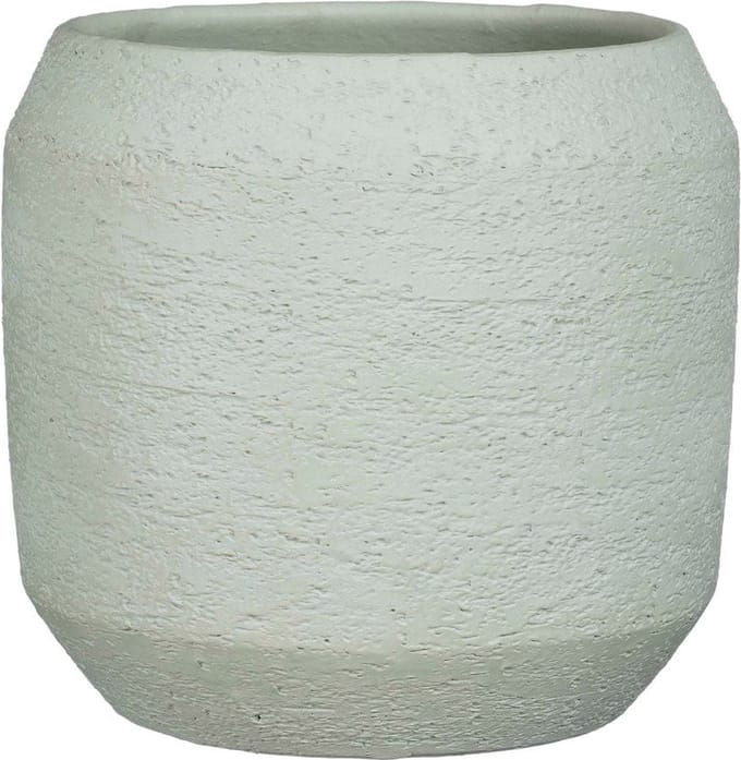 Mica Decorations Amadora Bloempot - 28x28x27 cm - Terracotta - Groen