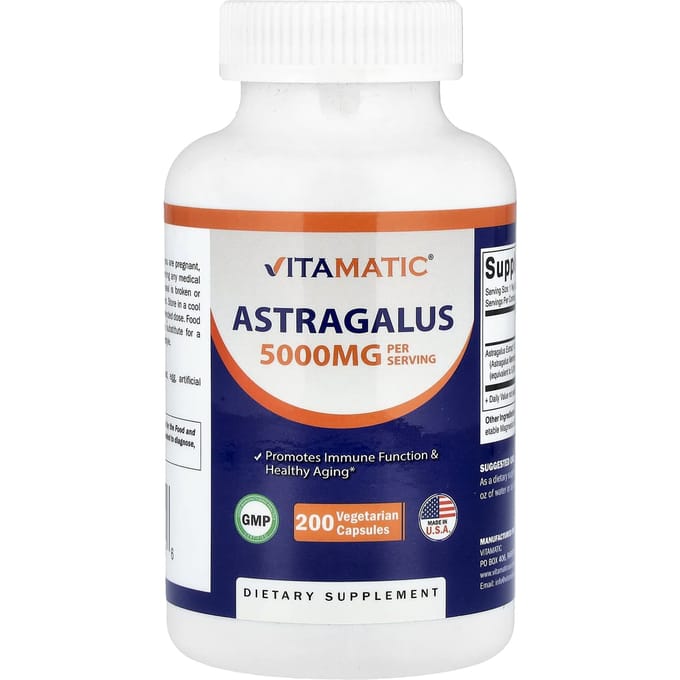 Astragalus, 5.000 mg, 200 vegetarische capsules