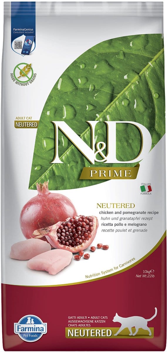 Farmina N&D Prime Neutered Kattenvoer - Chicken - 10 kg