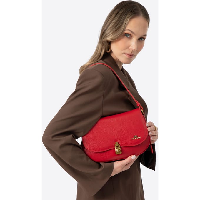 Wittchen - Schoudertas - Rood - Natuurlijk Leer - Elegant